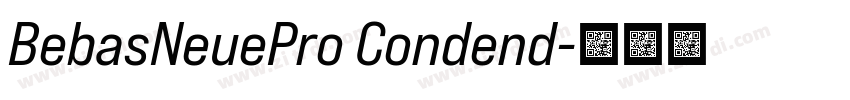 BebasNeuePro Condend字体转换